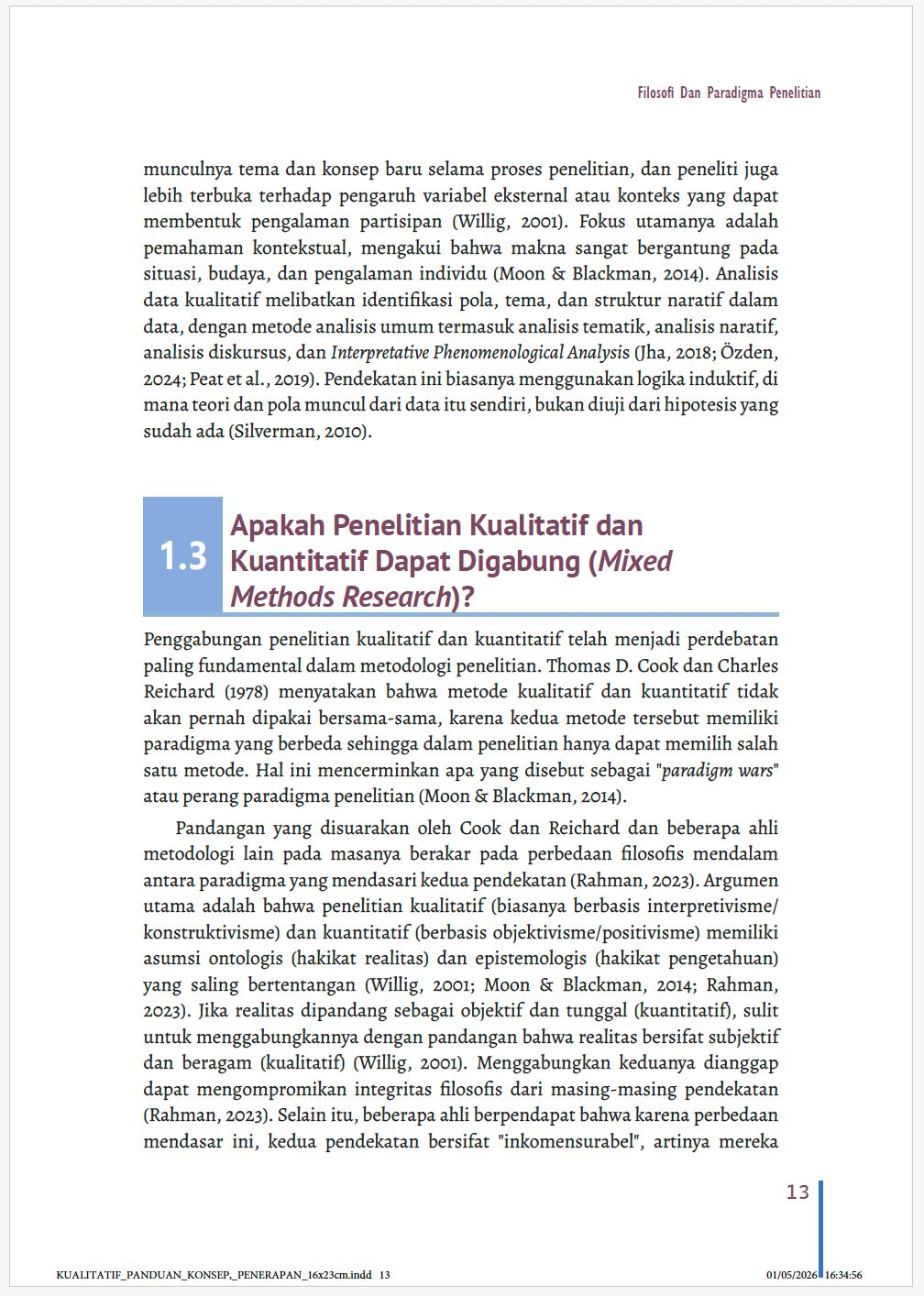 Apakah kualitatif dan kuantitatif boleh digabung? Jawaban yang menjernihkan paradigm wars
