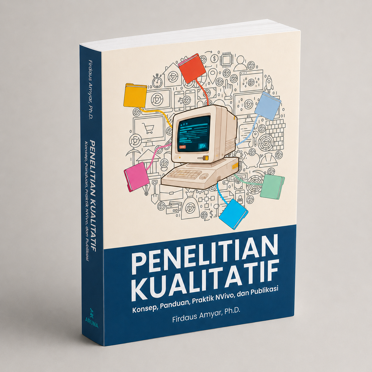 Mockup buku Penelitian Kualitatif